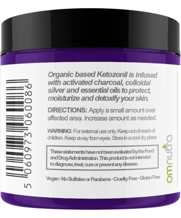 Activated Charcoal Colloidal Silver Cream - 4OZ Organic Moisturizer for Skin Odor Removal Toxin Relief & Athlete's Foot Care - True Nano 500ppm - Buy Online on GoSupps.com