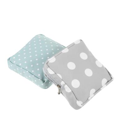 Healifty Menstrual Pad Bag 2 Pcs Sanitary Napkin Bag Portable Storage Bag Sanitary Napkin Pouch for Women Travel Home