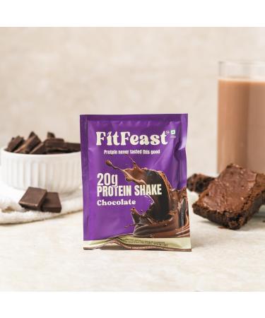 PGM DISTRIBUTORS Protein Shake Sachet 20g Triple Blend Whey Pea Casein Protein Powder Chocolate 0 Added Sugar No Maltodextrin Pack of 14 - Buy Online on GoSupps.com