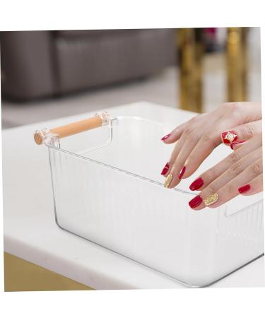 Healeved household Spa finger soak bowl Accessories soaking container nail art soak bowl hand nails exfoliating containers storage basket High capacity Storage hand bowl 28x15.5cm Transparent - Buy Online on GoSupps.com