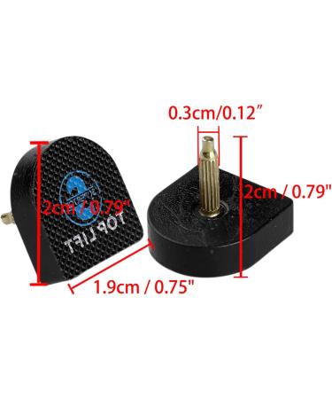 uxcell Women's High Heel Tips 20mm x 19mm - Set of 4, Black Plastic Shoes Heel Caps - Buy Online on GoSupps.com