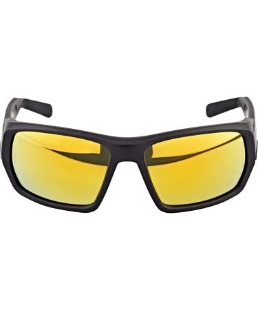 Bliz Peak Sports Glasses - Matte Black with POL Brown Gold Lenses | International Shipping Available - Buy Online on GoSupps.com