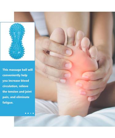 LIOOBO Hedgehog Massage Ball - Foot Roller for Pain Relief & Relaxation | Blue Foot Massager for Arm & Foot Muscle Relief - Buy Online on GoSupps.com