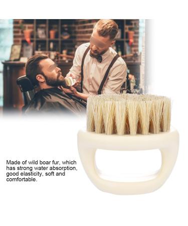 Wild Boar Shaving Brush for Men - Premium White Handle & Hair Perfect for Salon & Home Grooming | Bart Schnurrbart Trimmwinsel - Buy Online on GoSupps.com