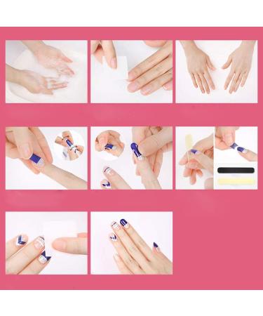 8 Leaf Glitter Nail Stickers - Mwoot Self-Adhesive Nail Art Decals for Beautiful DIY Manicure - 112PCS Fashion Decoration - Buy Online on GoSupps.com