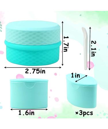 Juome Silicone Travel Containers for Toiletries | Leak-proof Travel Jars for Creams | Travel Essentials Kit for Women (Blue) - Buy Online on GoSupps.com