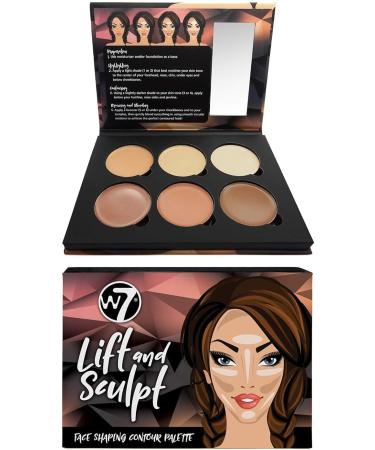 W7 Lift & Sculpt Cream Contour Kit - Concealing Highlighting & Contouring Makeup Palette - Step-by-Step Instructions Included - 2 Pack 18 g (Pack of 2) - Buy Online on GoSupps.com