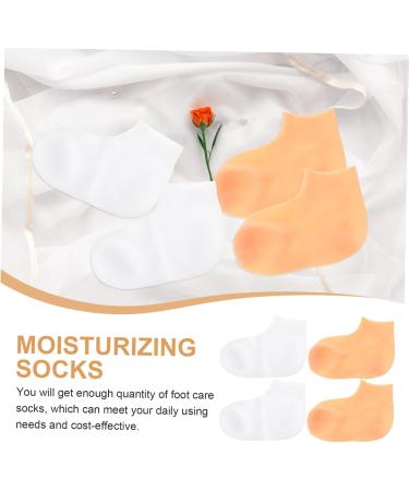 minkissy 4 Pairs Exfoliating Moisturizing Socks Dead Skin Socks Lotion Gloves Feet Care Socks Moisturizing Lotion Moisturizing Socks for Cracked Feet Women Pedicure Socks Sebs Miss - Buy Online on GoSupps.com