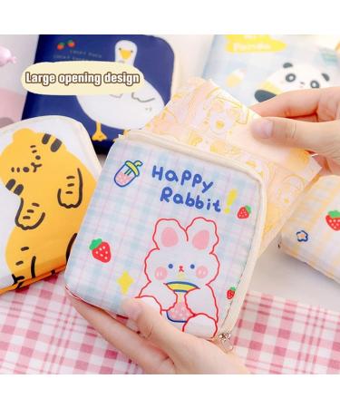 6 Pack Sanitary Napkin Storage Bag with Zippers for Women and Girls - Portable Menstrual Period Pouch (6 Styles) - Buy Online on GoSupps.com