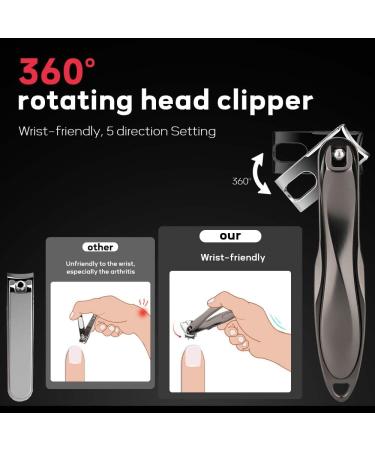 Professional Podiatrist Toenail Clippers for Thick & Ingrown Nails by Wanmat - Set of 5 - Buy Online on GoSupps.com