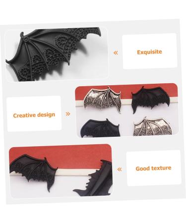 Beatifufu 2 Pairs Bat Hairpin Devil Wing Hair Clip Devil Wing Hair Headpiece Devil Wing Hairpin Devil Horns Hairpin Vintage Metal Decor Halloween Hair Decors Zinc Alloy Accessories Child Ear - Buy Online on GoSupps.com
