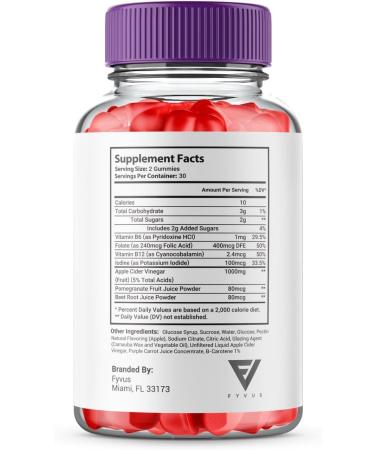 Metabolix Labs Keto ACV Gummies - Advanced Weight Loss Support with 1000MG Apple Cider Vinegar Folate Beet Root & Pomegranate (60 Gummies) - Buy Internationally - Buy Online on GoSupps.com
