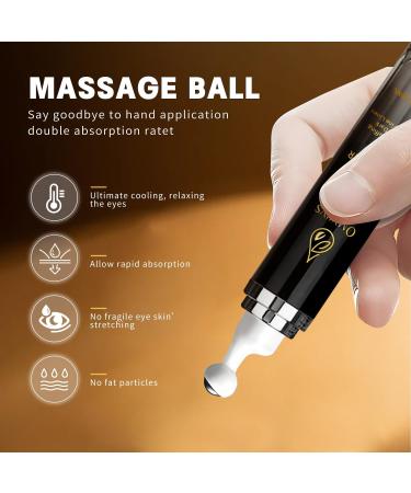 Cr me contour des yeux la caf ine et s rum pour les yeux contre le gonflement des yeux anti- ge claircissant et lignes d'expression Soin des yeux avec rouleau et boule de massage 360 (20 - Buy Online on GoSupps.com