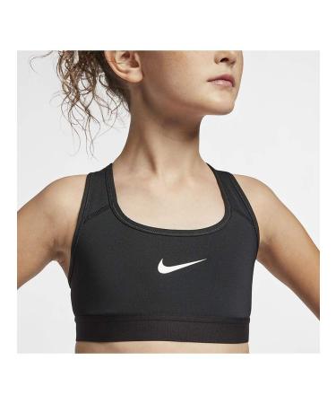 Nike Girls Big Girl's Classic Training Sports Bra Medium Black/Black/Black/White