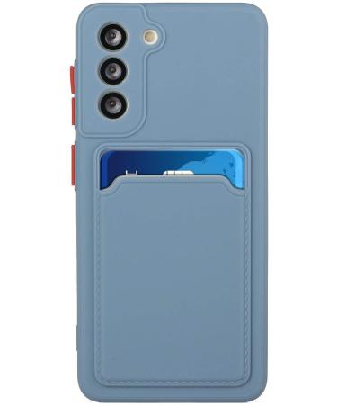 Buy Tivenfezk Nadoli Ultra Thin Silicone Case for Samsung Galaxy A34 5G - Shockproof Scratch-Resistant Wallet Cover with Card Holder - Gray - Buy Online on GoSupps.com