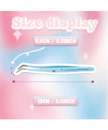 High Precision Blue Lash Tweezers for Eyelash Extensions - DIY Lash Applicator Tool & Tweezers Kit - Buy Online on GoSupps.com