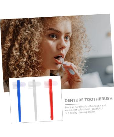 Beaupretty 15 STK Toothbrush Prosthesis Cleaning Device | Double-Sided Cleaner for Dentures & Braces - Adult Plastic Brush - Buy Online on GoSupps.com