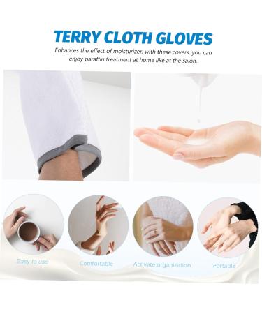 Healeved 1 Pair Waxing Gloves Paraffin Wax Gloves for Hands Hand Wax Bags Hand Moisturizer Gloves Manicure Mitt Mitts for Paraffin Wax Bath Wax Hand Mitt Hand Gloves Towel Tote Bag Mittens 27.5X16.5cm - Buy Online on GoSupps.com