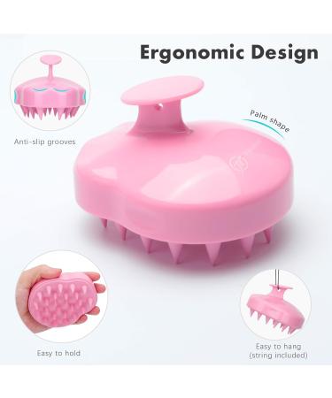 FREATECCH CHAUT Massage Brush - Wet & Dry Shampoo Brush for Scalp Peeling & Massage | Silicone Hair Root Care | Stimulates Growth & Reduces Dandruff - Pink Classic - Buy Online on GoSupps.com