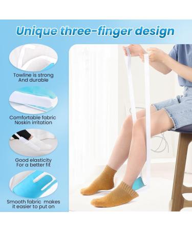 Folklyzo Sock Aid Sock Aid Device for Seniors Disabled Pregnant Sock Helper Easy On Easy Off Sock Helper Aide Tool Sock Assist Device No Bending (Blue) - Buy Online on GoSupps.com