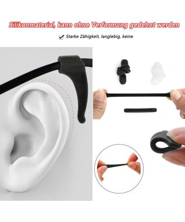 20 Pairs Wudqiji Silicone Anti-Slip Glasses Ear Hooks - Soft Holders for Glasses - International Shipping Available - Buy Online on GoSupps.com