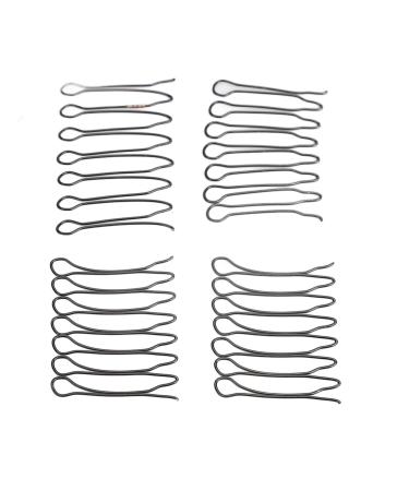 Hair Clip Comb Non Slip Multifunctional Adjustable Metal Wire Hair Comb for Coiffure