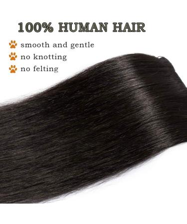 Buy Cheap Real Hair Clip-in Extensions | 8-Piece Set - Natural Soft Black Remy Hair 16 (40cm) - 65g - Buy Online on GoSupps.com