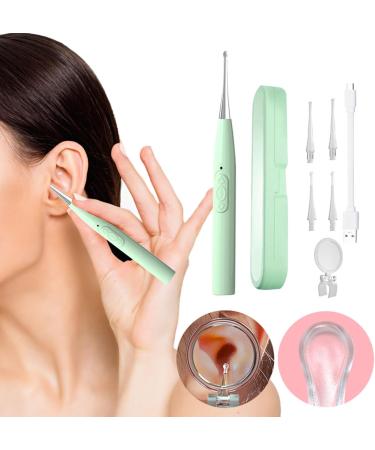 Stainless Steel Ear Wax Removal Tools with Light - Ear Pick Cleaning Kit for Ear Health Care - Mint Green - Buy Online on GoSupps.com
