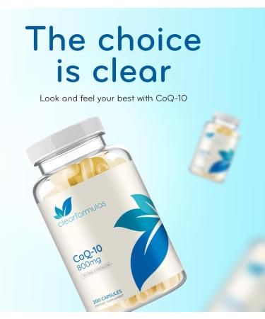 Extra Strength CoQ10 800mg - Quick Absorption Coenzyme Q10 800mg Potent Antioxidant for Heart Energy and Aging Support - High Stability CoQ10 Ubiquinone Caps - Made in a cGMP US Lab (100 Servings) - Buy Online on GoSupps.com