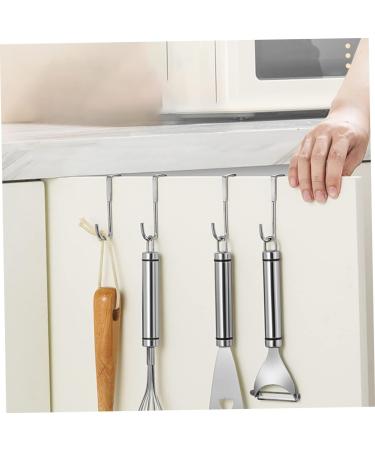 Alipis 4pcs Hook Wall Mount Coat Mounted Hooks Door Hanging Hook Wall Hanging Stainless Steel - Buy Online on GoSupps.com