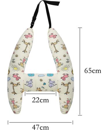 XGOPTS Kids Travel Pillow - Soft Headrest Cushion for Car Seats, Airplanes, Trains, and Strollers - Animal Design - Buy Online on GoSupps.com