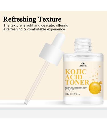 Kojic Acid Face Serum Deep Moisturizing Brighten Face Firm Pores Reduce Fine Lines on Face Even Skin Tone Moisturizer for Dry Dull  - Buy Online on GoSupps.com