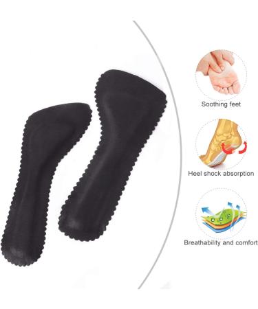ARTIBETTER Leather High Heel Insoles - Latex Heel Cushions for Women's Shoes - Anti-Slip Shoe Pads for Summer Daily Use (Black) - Buy Online on GoSupps.com