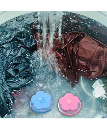4 Pack Reusable Washing Machine Lint Catcher - Blue and Pink Household Washer Hair Filter Net Pouch - Buy Online on GoSupps.com