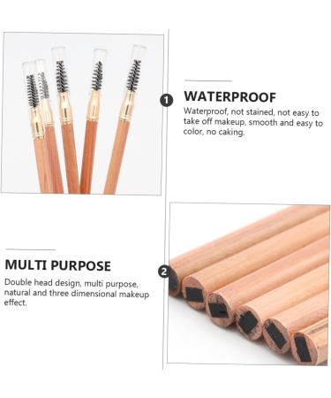 Ipetboom 2pcs Assorted -in- Brow Dual Brush Pencil Makeup Eyebrow with Tool Double-end Multifunctional Color - Buy Online on GoSupps.com