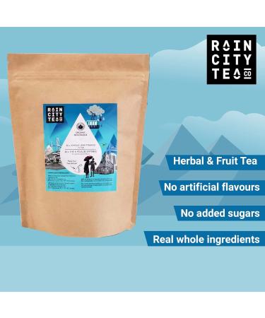 Rain City Tea Perfect Mint - Free Pyramid Organic Herbal and Fruit Tea Bags - 50 Compostable Whole Leaf Chai Tea - USDA Certified |Cellulose Inner Packaging| - Buy Online on GoSupps.com