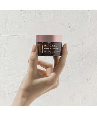 FLEUR & BEE Retinol Moisturizer | Vegan Anti-Aging Cream for All Skin Types | Best Night & Day Retinol Cream | Youth Fairy 1.5 oz - Buy Online on GoSupps.com