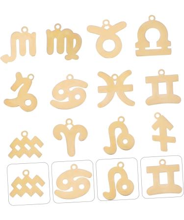 TOPPERFUN 12pcs Zodiac Pendant Necklace Pendant Zodiac Charms for Bracelets For Jewelry Making Zodiac Charm Bead Decked Accessories Constellation Pendants Stainless Steel Decorate Round 1.3x1.5CM Golden - Buy Online on GoSupps.com
