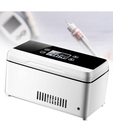 Suerthy Insulin Cooler with Carrying Bag Rechargeable Portable Smart Medicine Refrigerated Box for Cars Homes Outdoors Medicine Refrigerator Mini