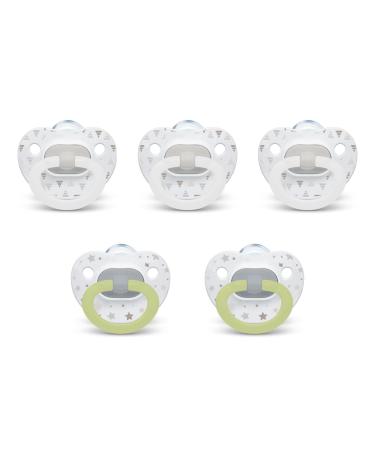 NUK Orthodontic Pacifiers, 0-6 Months,Timeless Collection, Amazon Exclusive, 5 Pack Timeless 0-6 Month (5 Pack)