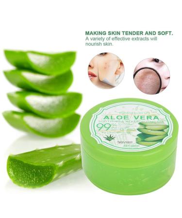 300g Organic Aloe Vera Gel - Natural Soothing Moisturizer for Skin & Hair Sunburn Relief Scar Repair & Anti-Inflammatory Care - Buy Online on GoSupps.com