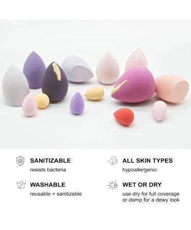 7-PC Multi-Colored Makeup Sponge Set | Beauty Blenders & Mini Sponges for Flawless Liquid Foundation & Powder Application - Buy Online on GoSupps.com