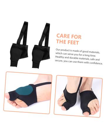 Big Bunion Relief Orthopedic Correctors - 1 Pair Black Isolation Separators & Cover for Bunions, Hammer Toe, and Thumb - Foot Splint for Pain Relief - 9.8x7cm - Buy Online on GoSupps.com