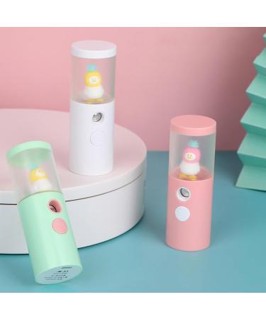 Nano Facial Steamer Portable Mini Mister USB Rechargeable Mist Sprayer with a 30ml Transparent Water Tank Cooling Mist for Man Woman Moisturizing Skin Daily Makeup Skin Care (Pink) - Buy Online on GoSupps.com