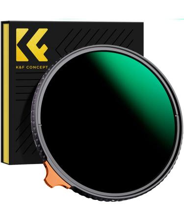 K&F Concept 82mm Variable ND Lens Filter ND3-ND1000 (1.5-10 Stops) Putter Adjustable HD Neutral Density Filter with 28 Multi-Layer Coatings for Camera Lens (Nano-X Series)