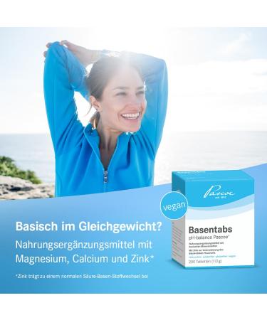 Pascoe Basenabs pH Balance - Vegan Acid-Base Balance Supplement with Magnesium Zinc & Calcium | 200 Tablets - Buy Online on GoSupps.com