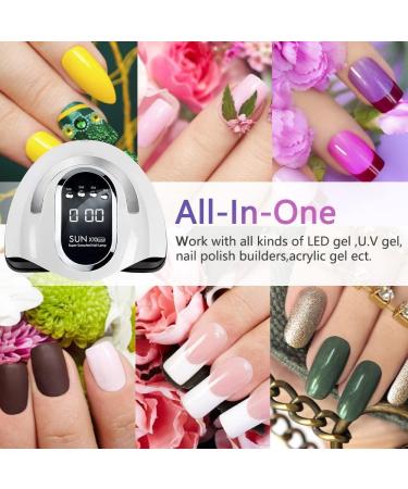 BEENLE UV LED Nail Lamp 280W for Home & Salon | Professional Nail Dryer for Gel Polish | Automatic Sensor with 5 Timer Settings | Red Light - Buy Online on GoSupps.com