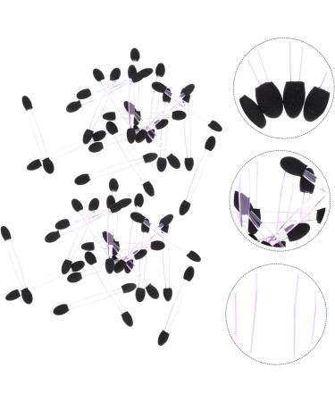 Ipetboom 100pcs Eye Shadow Stick Double Sided Makeup Dual Sides Eye Shadow Sponge Eyeshadow 7.5x0.5cm Black - Buy Online on GoSupps.com
