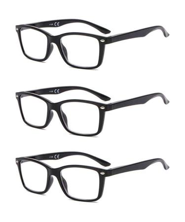 Suertree spring hinge (3 pack) Reading glasses visual aid optics glasses reading help for women men of 2.0x BM151 2.0X dioptria 3PC BM151 - Buy Online on GoSupps.com
