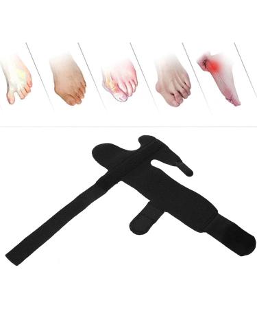 Bunion Corrector & Thumb Splint - Hallux Valgus Pain Relief Night & Day Support for Hammer Toe - Right Black - Buy Online on GoSupps.com